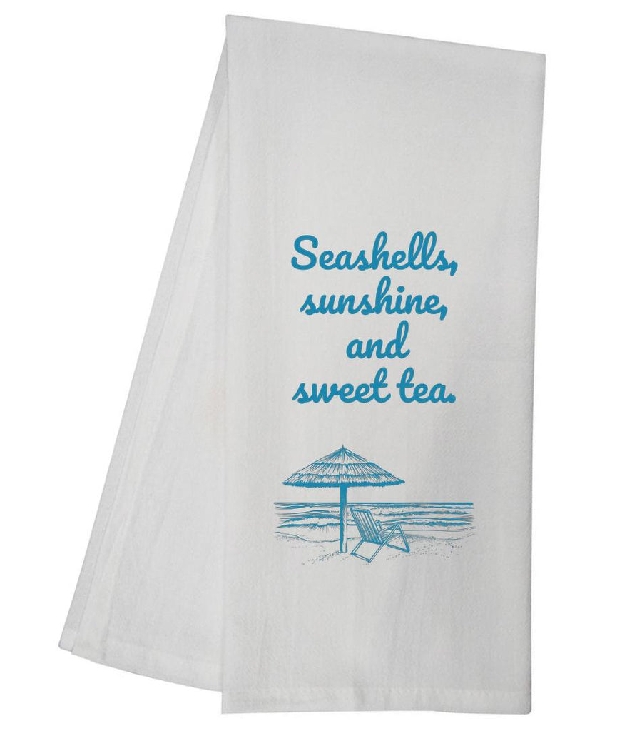 Seashells Sunshine Sweet Tea Tea Towel GGTT1507