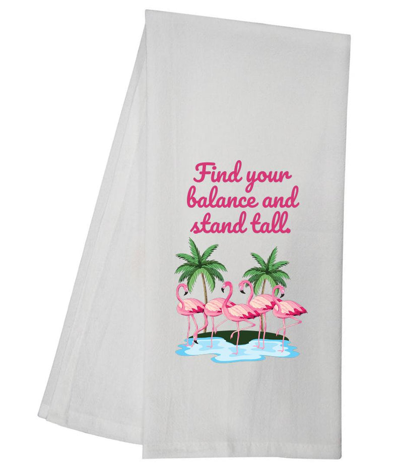 Find Your Balance Flamingo Tea Towel GGTT1516