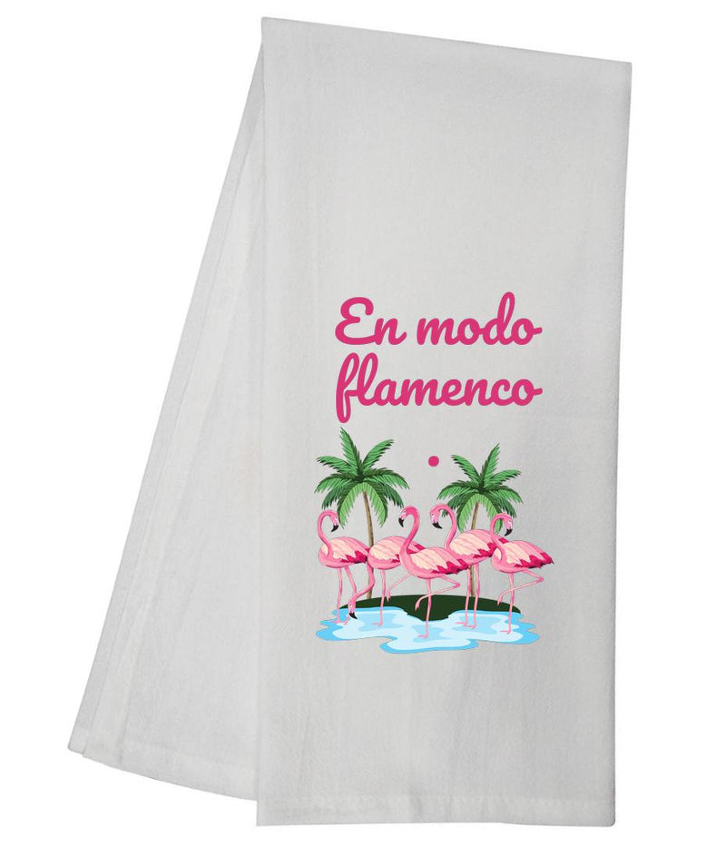 Flamingo Mode SPANISH Tea Towel GGTT1522