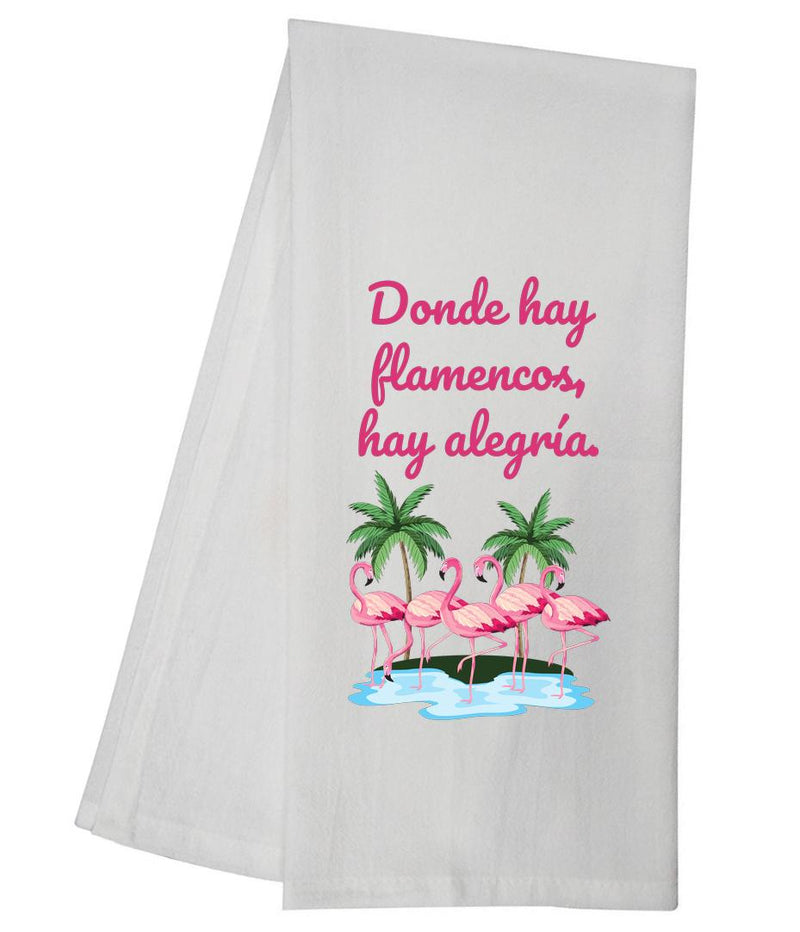Flamingo Joy SPANISH Tea Towel GGTT1524