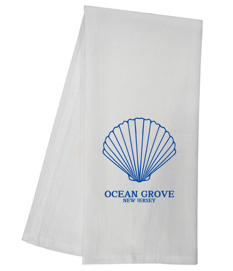 CUSTOM New Jersey Ocean Grove Shell Tea Towel GGTT1527
