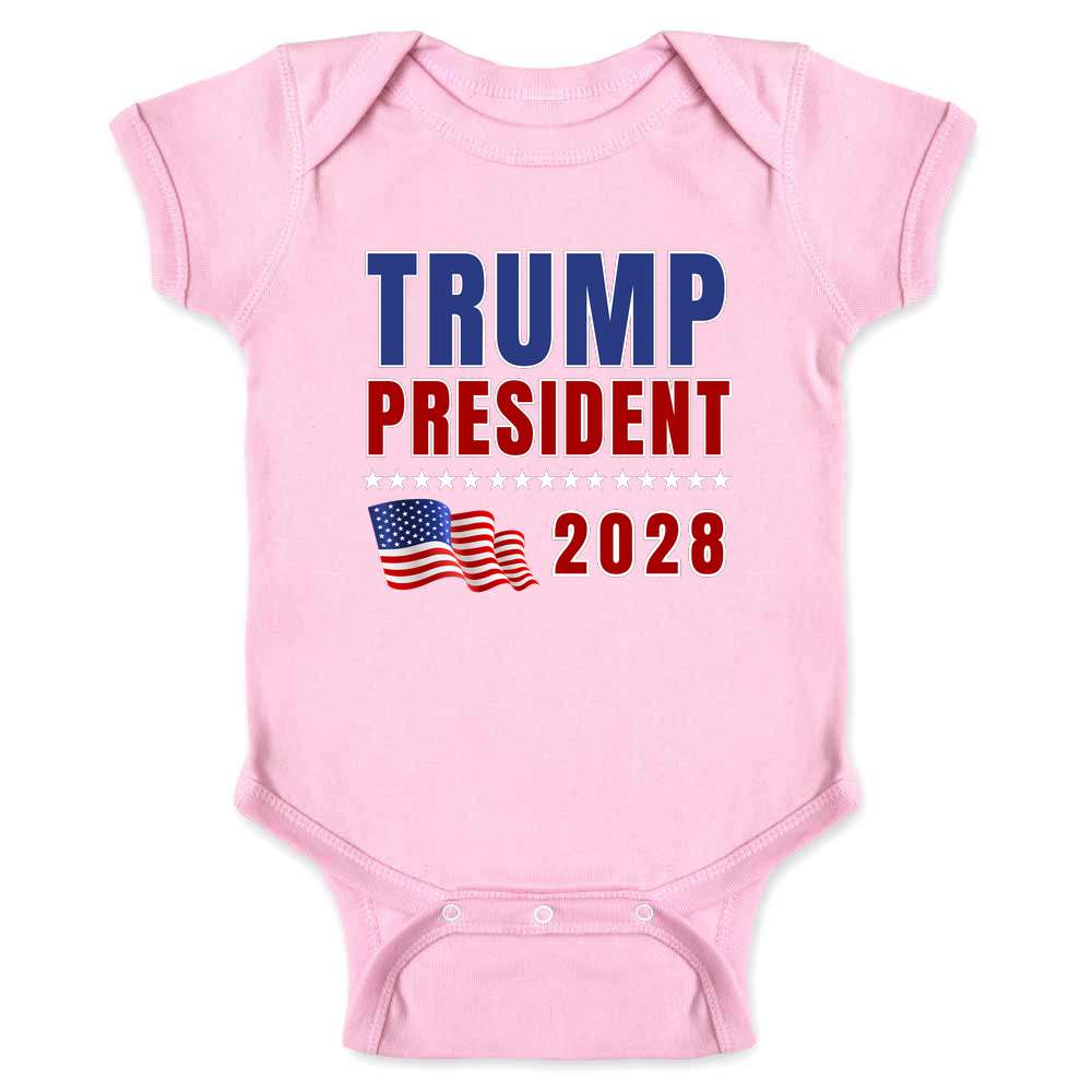 Trump President 2028 Baby Bodysuit