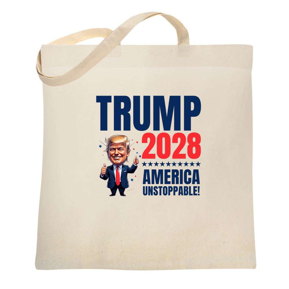 Trump 2028 Unstoppable Tote Bag