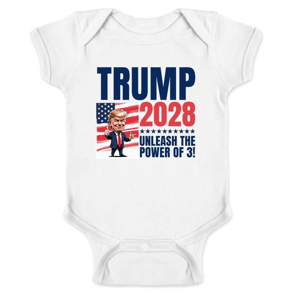 Trump 2028 Power Of 3 Baby Bodysuit