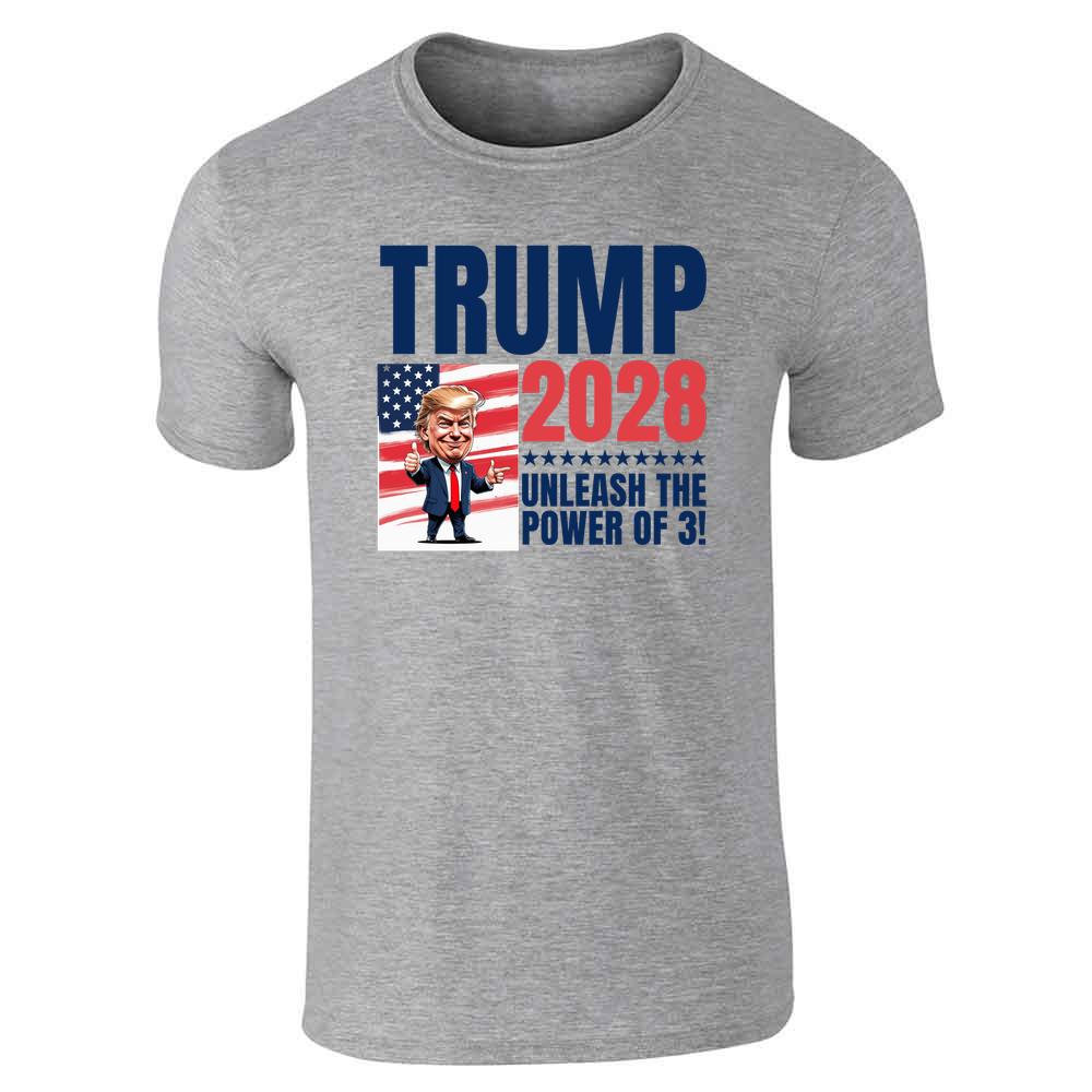 Trump 2028 Power Of 3 Unisex Tee