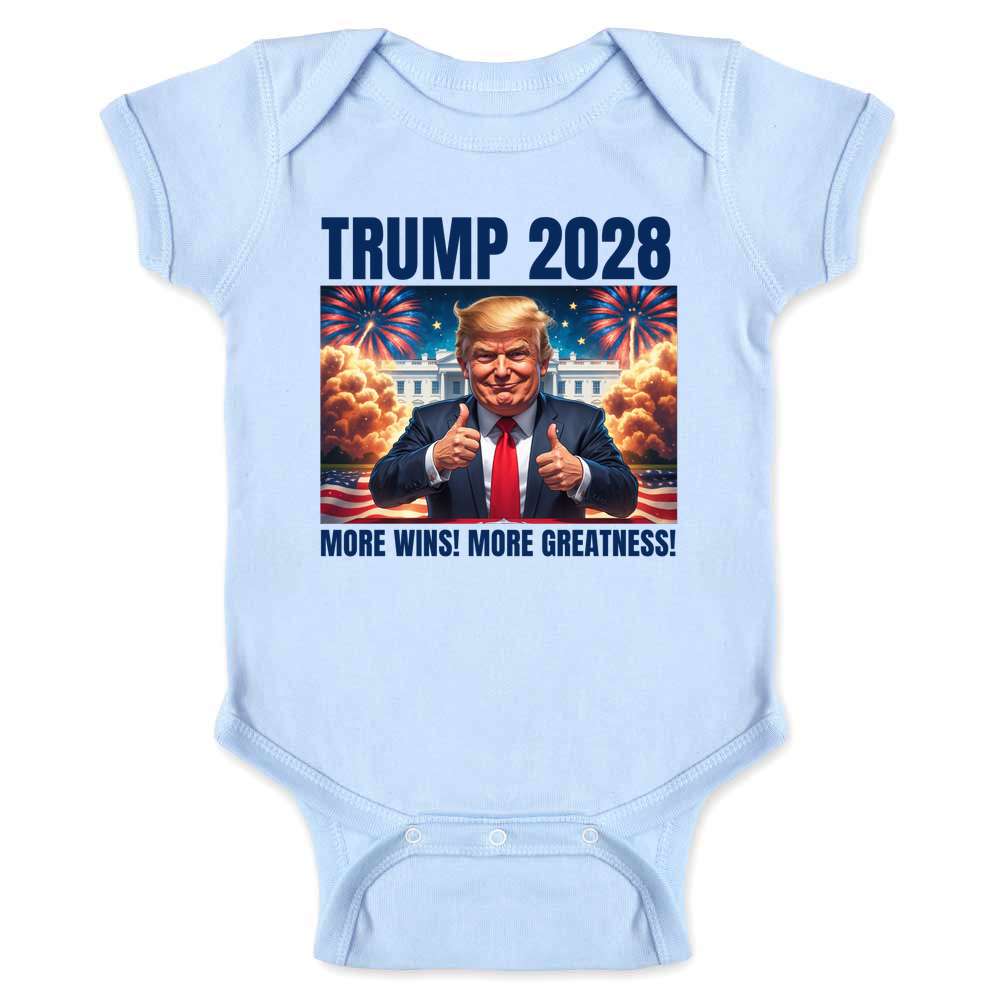 Trump 2028 More Greatness Baby Bodysuit