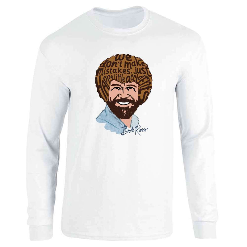 Bob Ross We Dont Make Mistakes Art Quote Long Sleeve