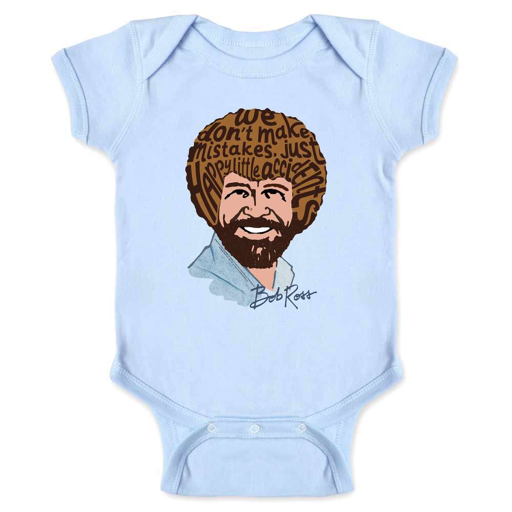 Bob Ross We Dont Make Mistakes Art Quote Baby Bodysuit