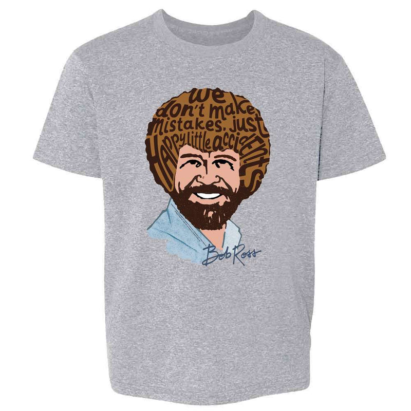 Bob Ross We Dont Make Mistakes Art Quote Kids & Youth Tee