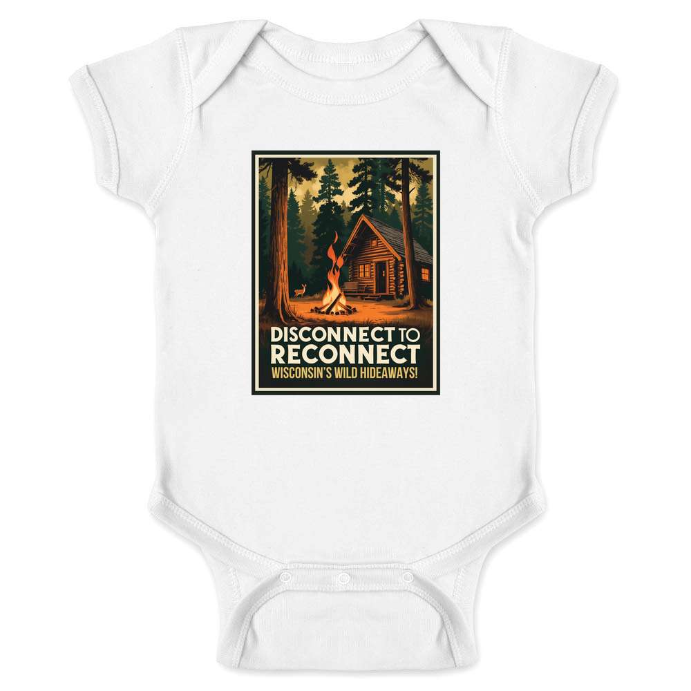 Wisconsin Disconnect To Reconnect Wild Hideaways Baby Bodysuit