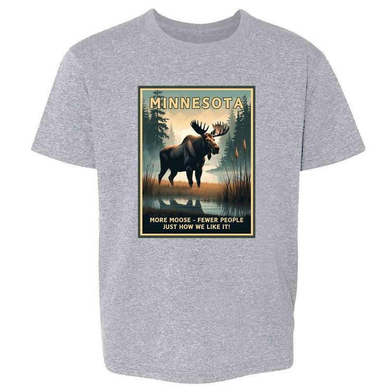 Minnesota More Moose Fewer People  Kids & Youth Tee