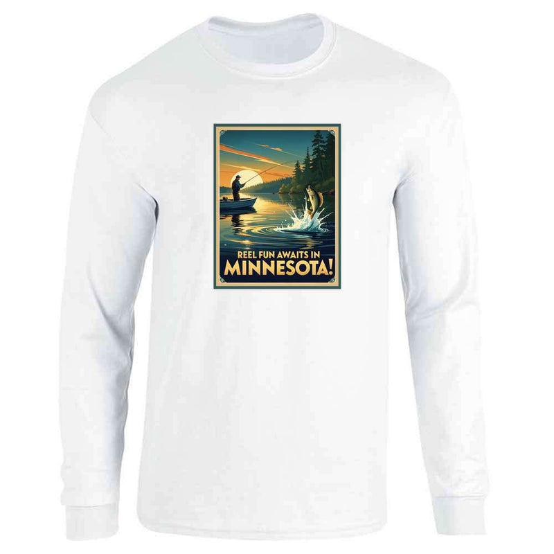 Minnesota Reel Fun Awaits Fishing Long Sleeve