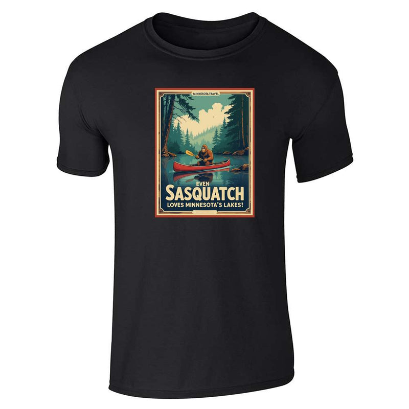 Minnesota Even Sasquatch Loves Minnesota Lakes Unisex Tee