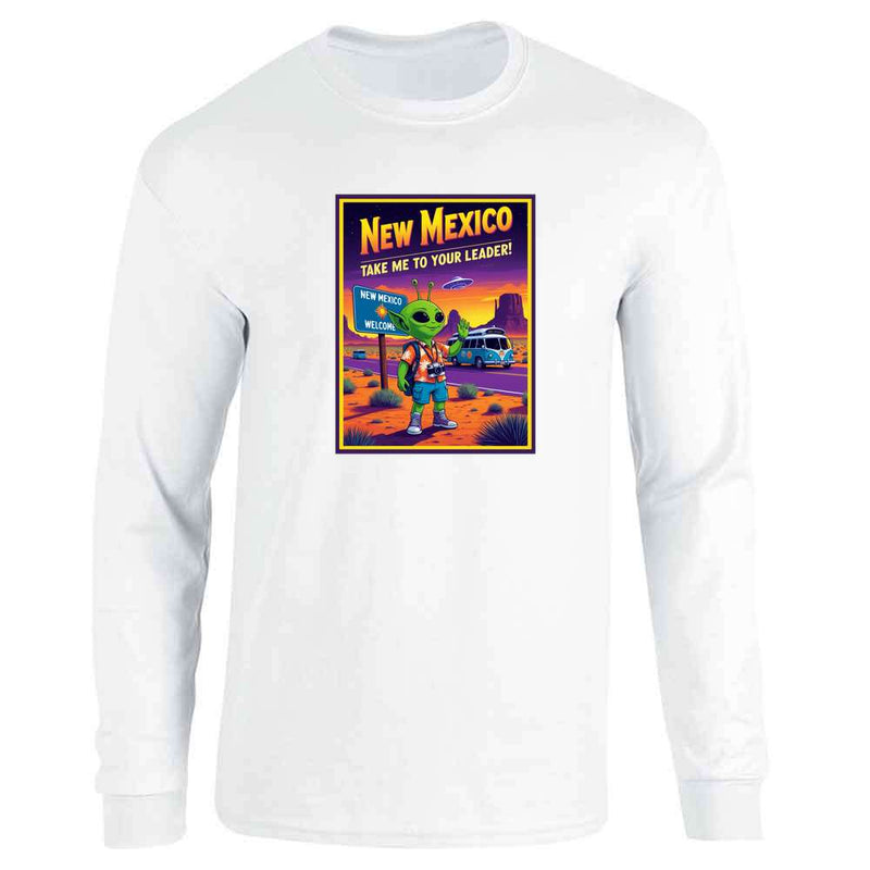 New Mexico Take Me To Your Leader UFO Alien  Long Sleeve