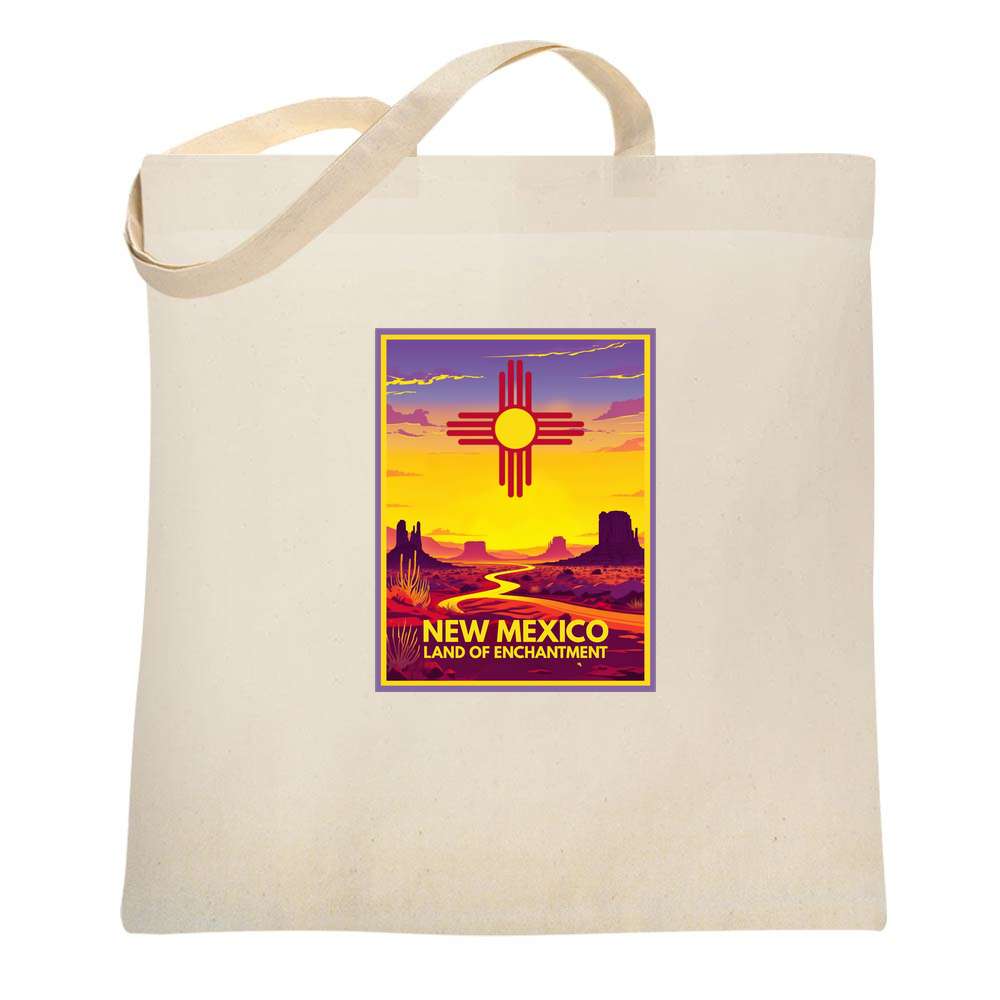 New Mexico Land Of Enchantment Zia Sun Tote Bag