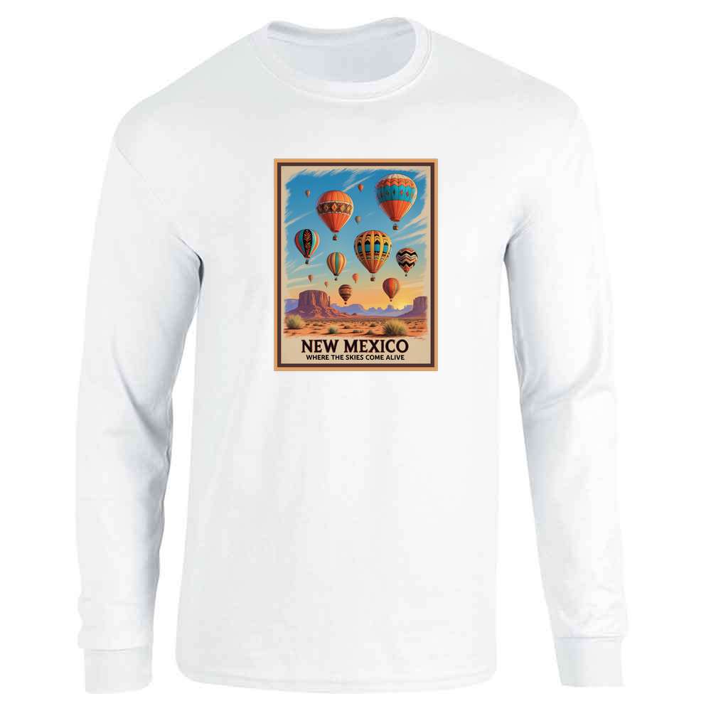 New Mexico Hot Air Balloon Skies Come Alive  Long Sleeve