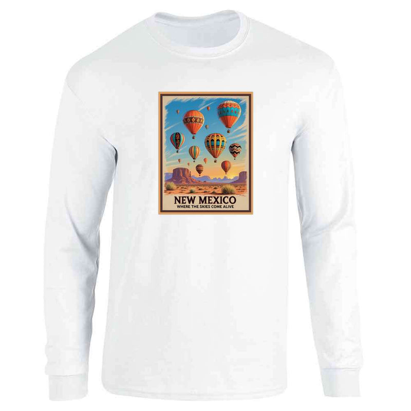 New Mexico Hot Air Balloon Skies Come Alive  Long Sleeve