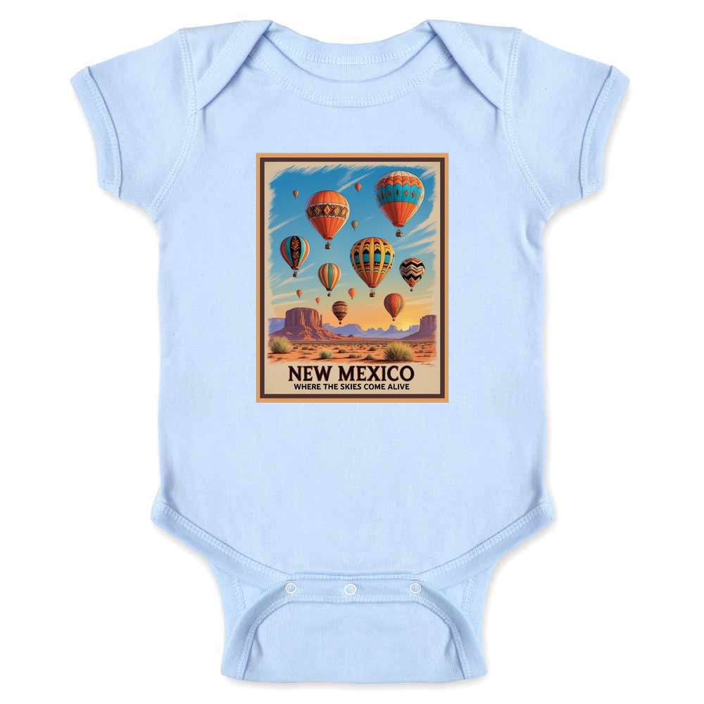 New Mexico Hot Air Balloon Skies Come Alive  Baby Bodysuit