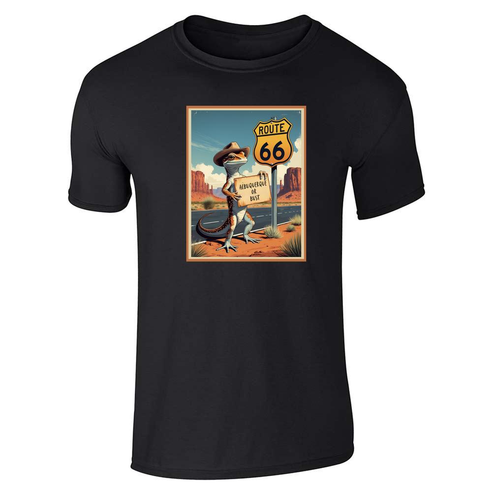 New Mexico Route 66 Albuquerque Bust Cowboy Gecko Unisex Tee