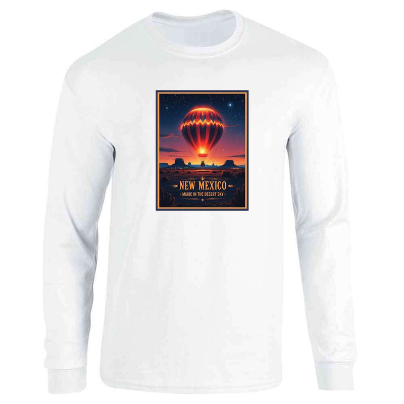 New Mexico Hot Air Balloon Magic In Desert Sky Long Sleeve