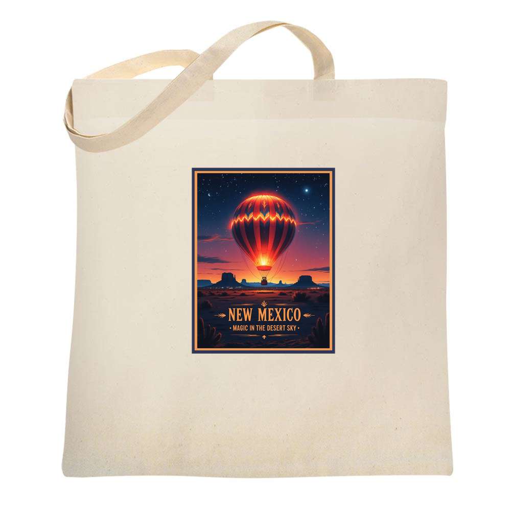 New Mexico Hot Air Balloon Magic In Desert Sky Tote Bag
