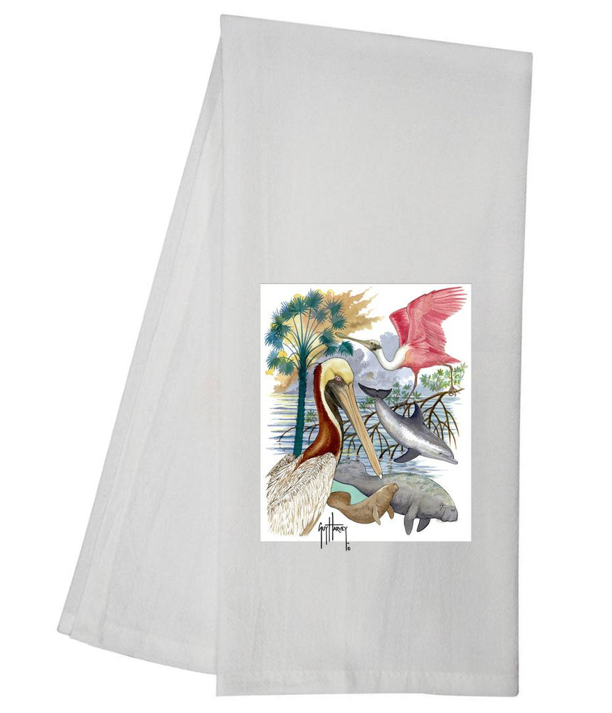 Guy Harvey Gulf Life Tea Towel GHTT100
