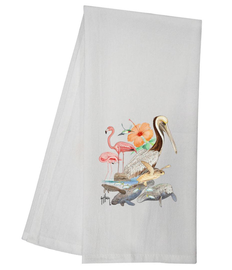 Guy Harvey Everglades Collage Tea Towel GHTT104