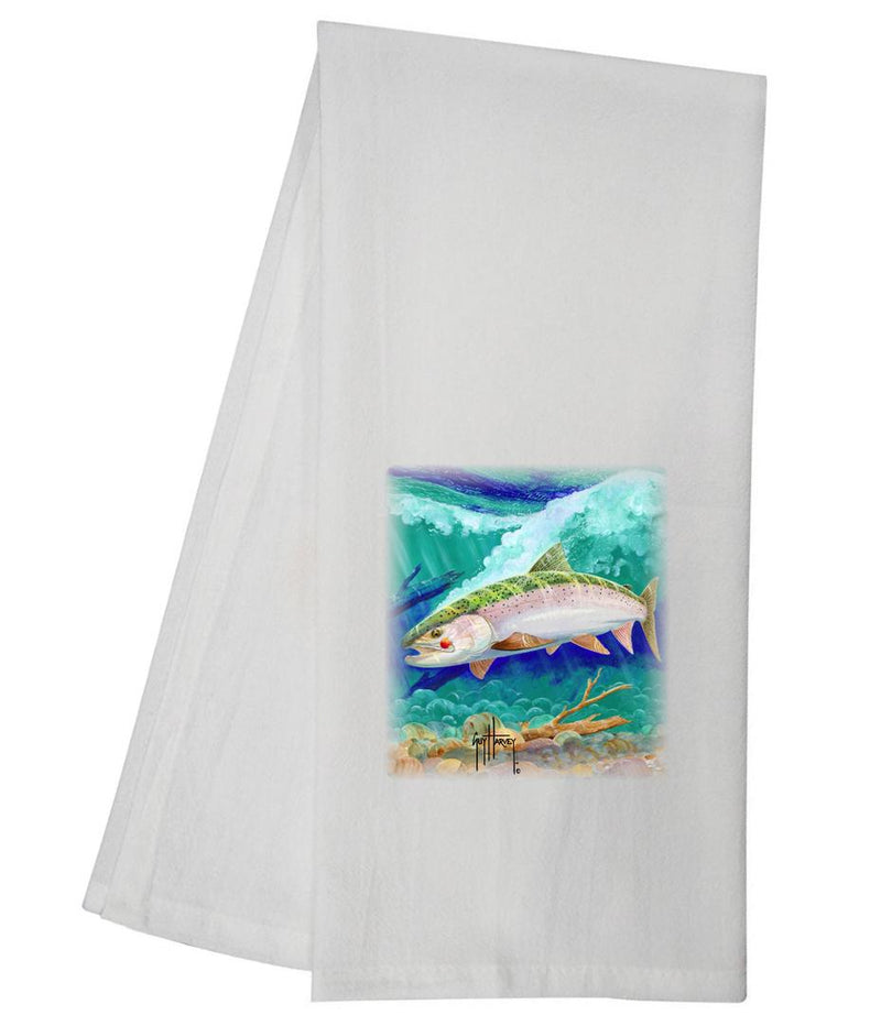 Guy Harvey Steelehead Trout Underwater Tea Towel GHTT114