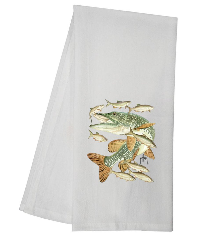 Guy Harvey Northern Pike Tea Towel GHTT121