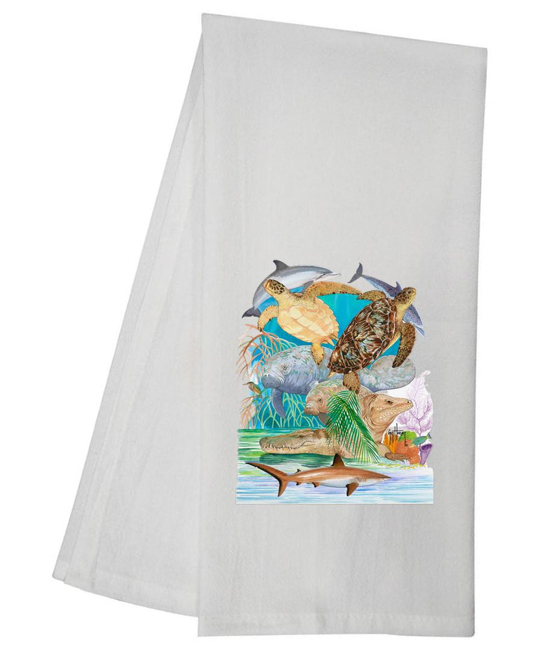 Guy Harvey Endangered Species Tea Towel GHTT125