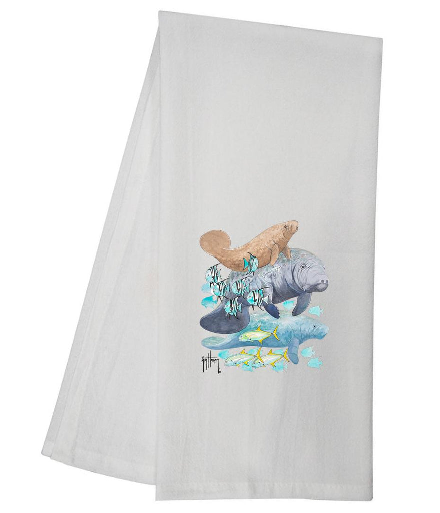 Guy Harvey Sea Cows Tea Towel GHTT129