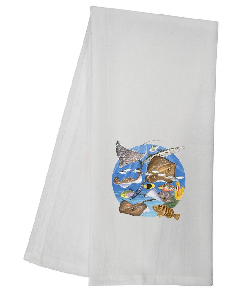 Guy Harvey Portrait From The Deep Tea Towel GHTT132