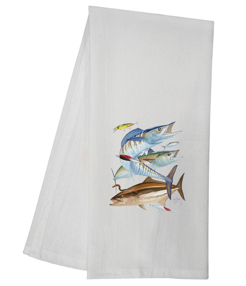Guy Harvey Wahoo Tea Towel GHTT133