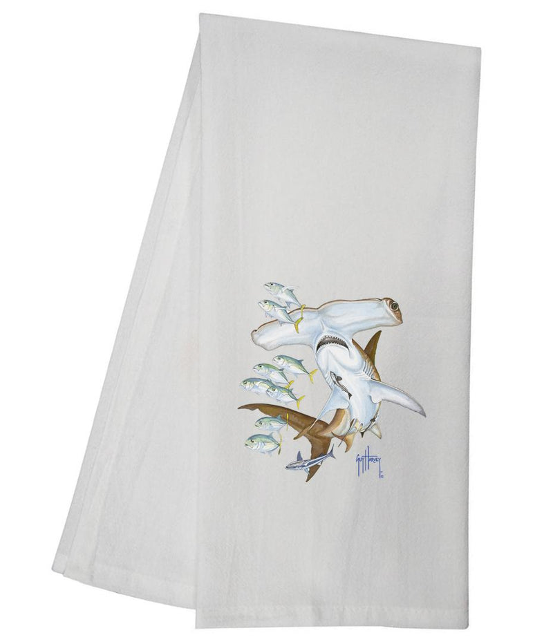 Guy Harvey Classic Hammmerhead Tea Towel GHTT138