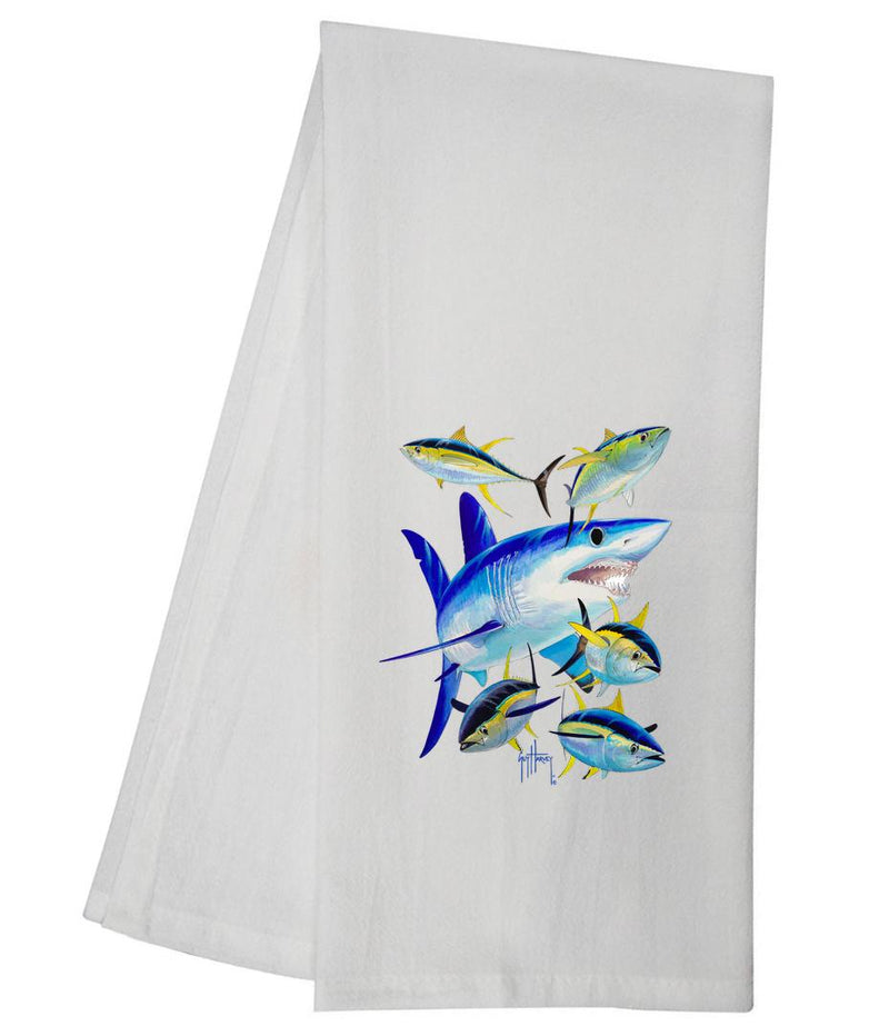 Guy Harvey Mako And Tuna Tea Towel GHTT139