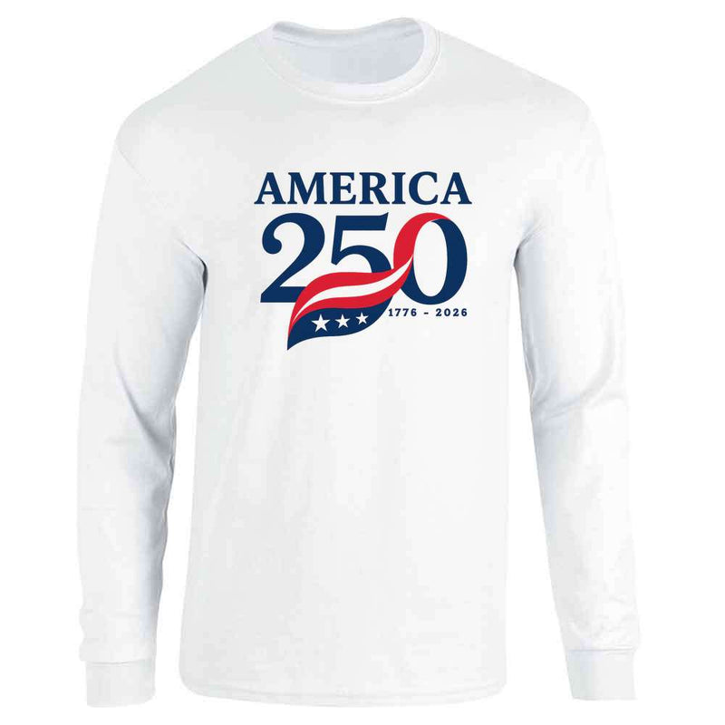 USA Semiquincentennial A250 America 250 Ribbon Long Sleeve
