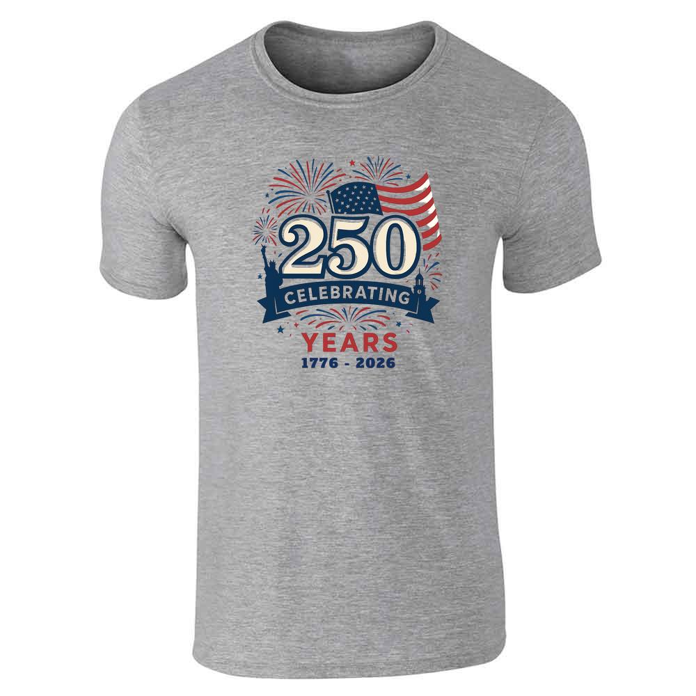 USA Semiquincentennial A250 Fireworks Celebrating  Unisex Tee