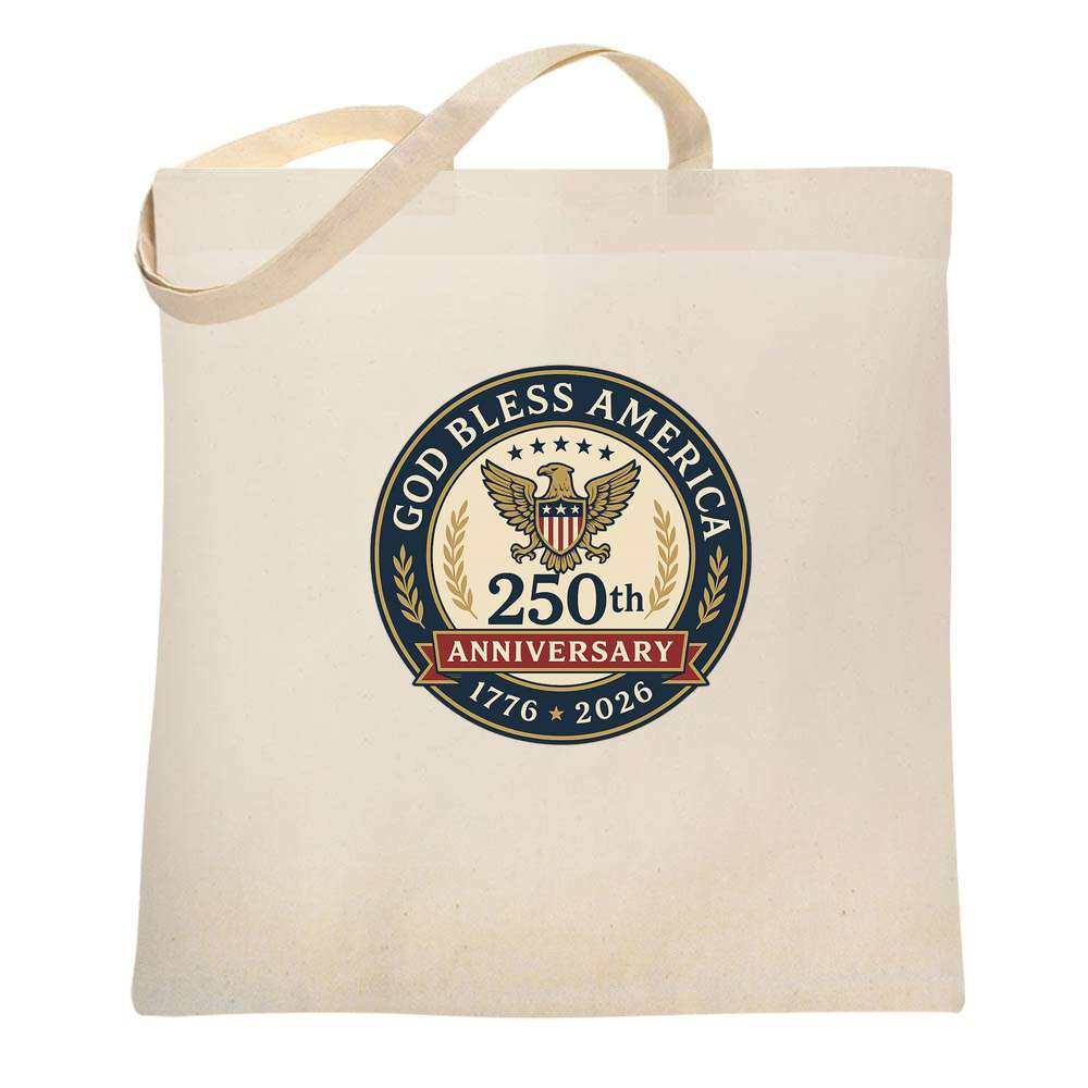 USA Semiquincentennial A250 God Bless America 250t Tote Bag