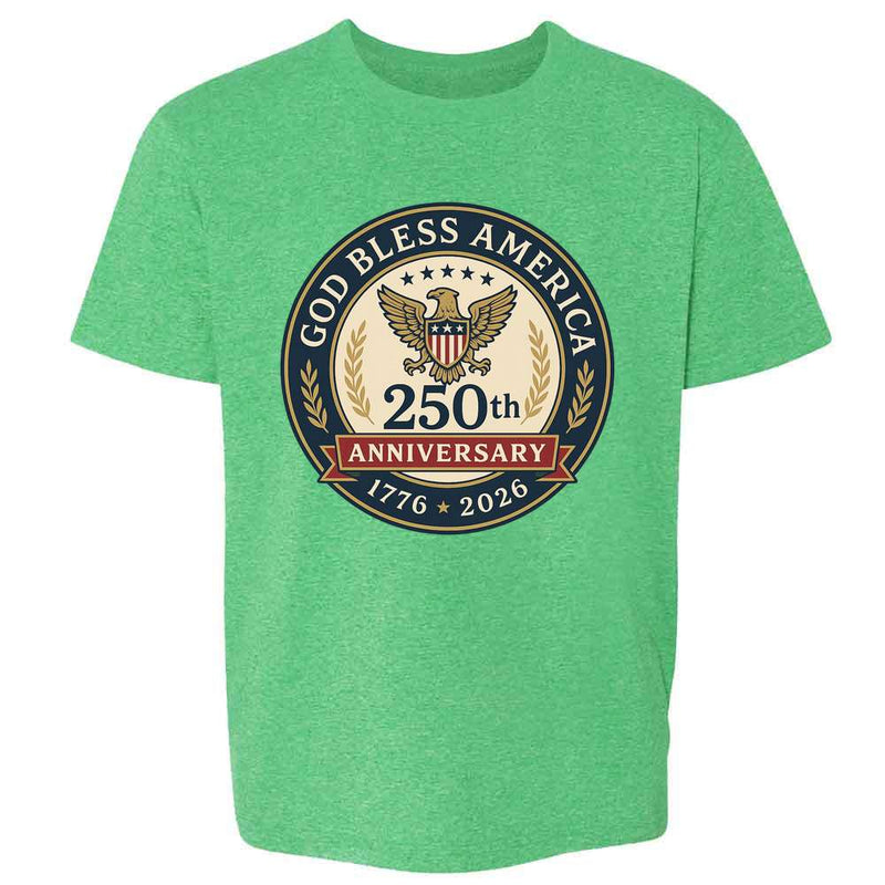 USA Semiquincentennial A250 God Bless America 250t Kids & Youth Tee