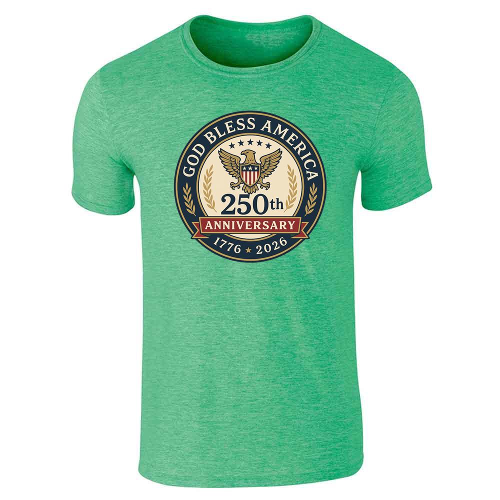USA Semiquincentennial A250 God Bless America 250t Unisex Tee