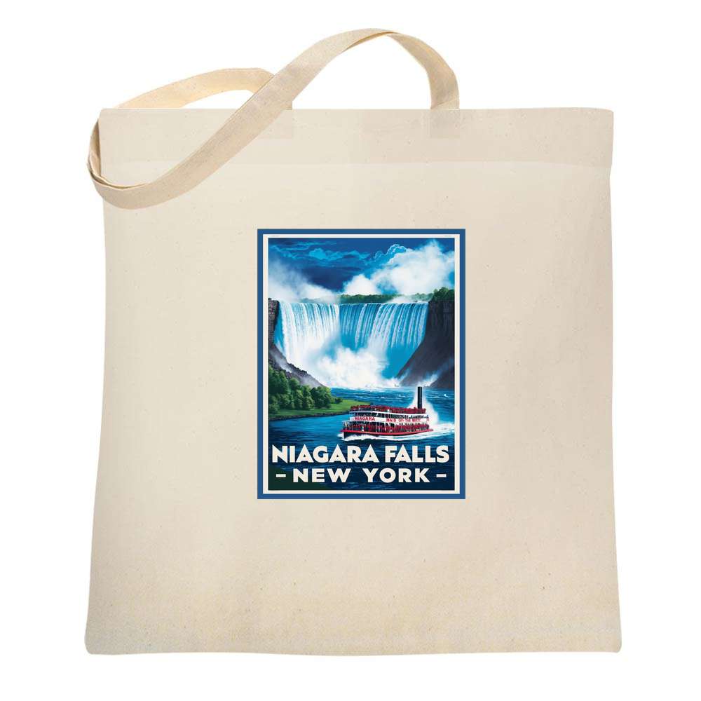 New York Niagara Falls Retro Travel Tote Bag
