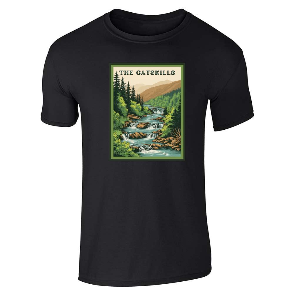 New York The Catskills Retro Travel Unisex Tee