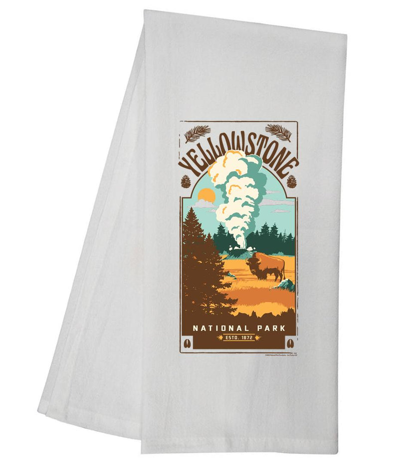 Just Funky Yellowstone National Park  Tea Towel GGTT1596