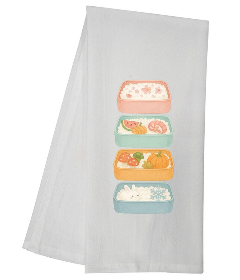 Seasonal Kawaii Bento Boxes Tea Towel GGTT1618