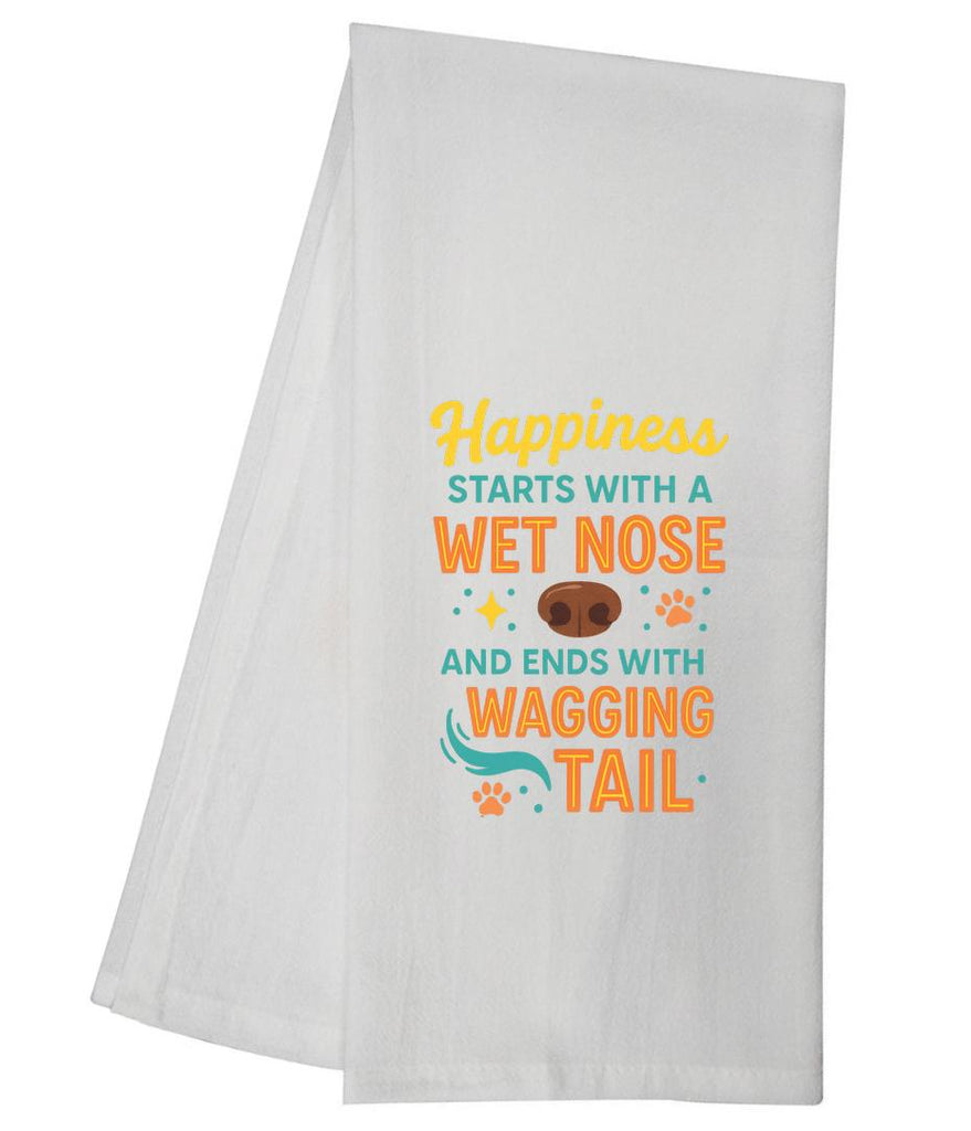 Happiness Starts With A Wet Nose  Tea Towel GGTT1660 / GGTT296_style