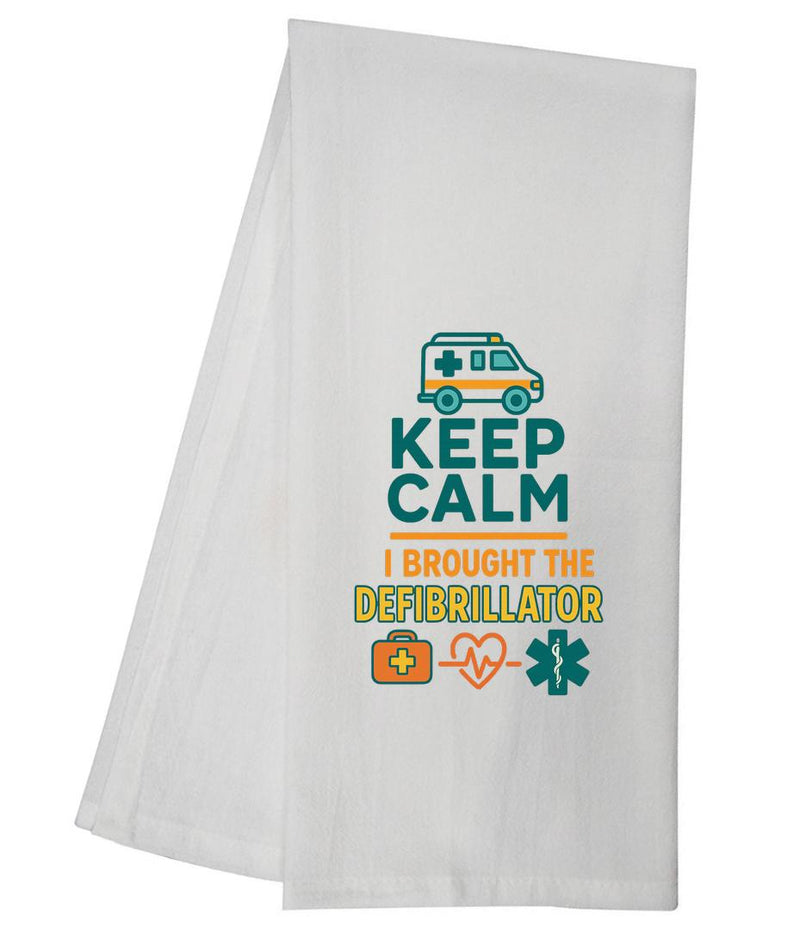 Keep Calm I Brought The Defibrillator EMT  Tea Towel GGTT1587