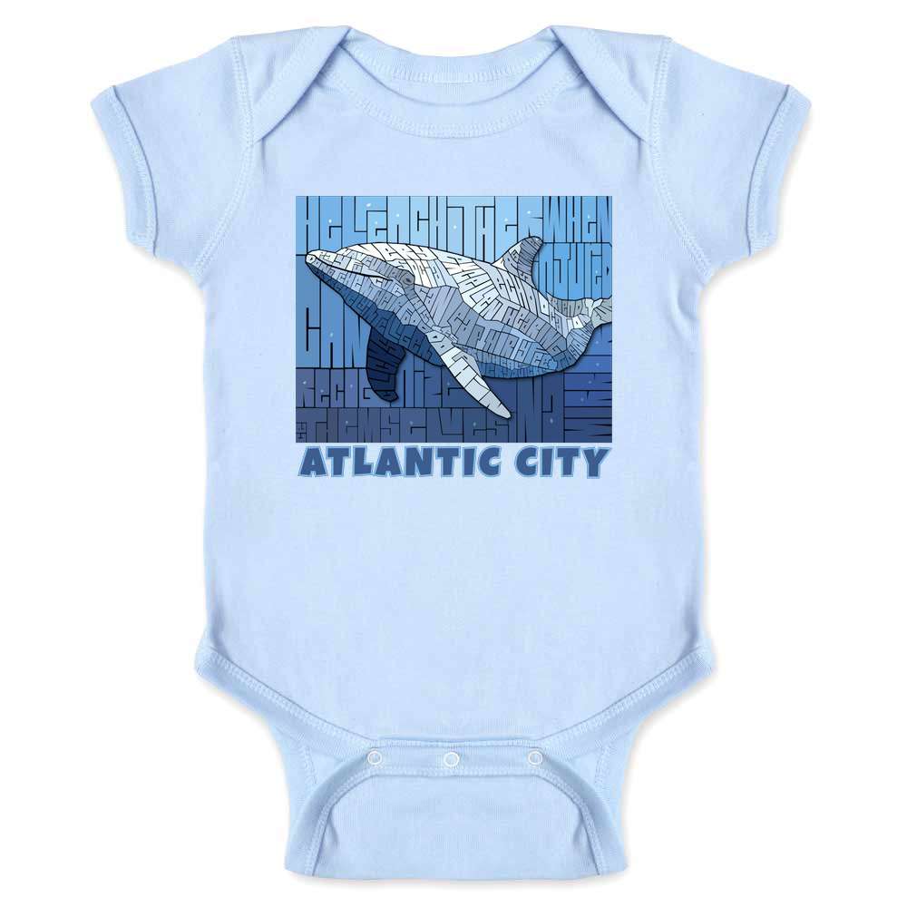 Curtis Epperson Dolphin Atlantic City Mosaic Art Baby Bodysuit