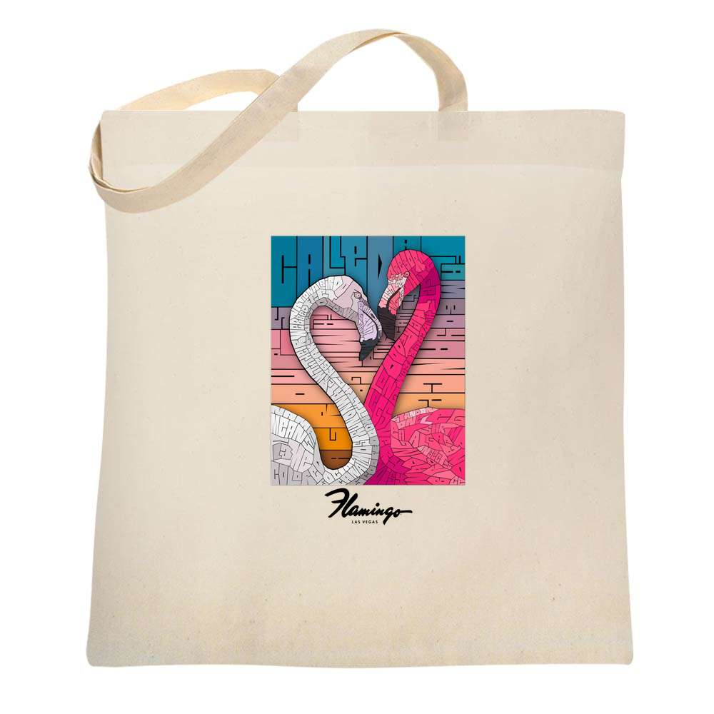 CUSTOM Curtis Epperson Flamingo With Logo Tote Bag