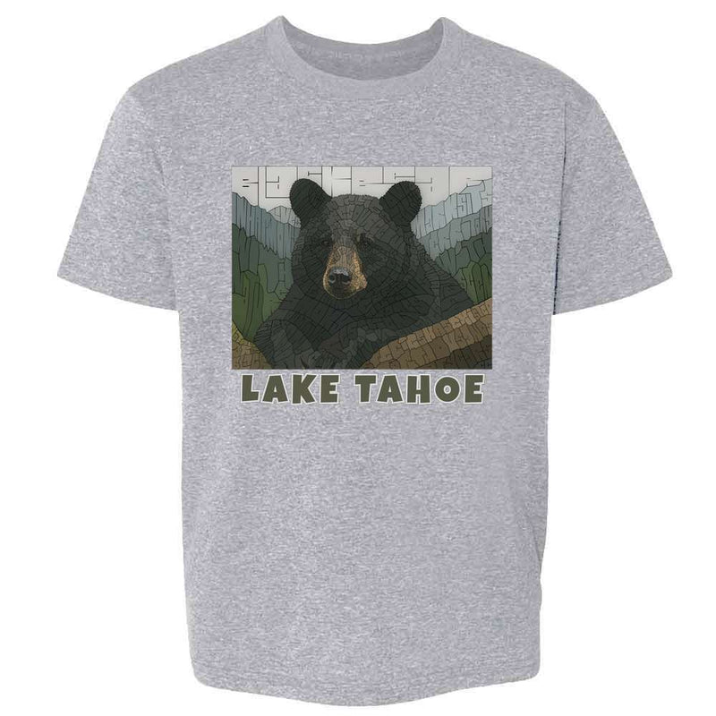Curtis Epperson Lake Tahoe Bear Mosaic Word Art Kids & Youth Tee