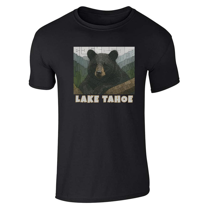 Curtis Epperson Lake Tahoe Bear Mosaic Word Art Unisex Tee